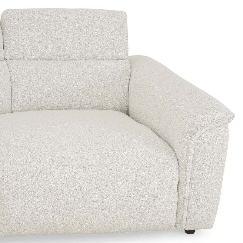 ADDISON Colțar, 2 reclinerele electrice, lampă, încărcare USB, stofă