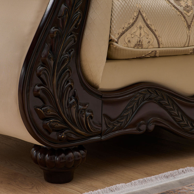 WINDSOR Canapea 2 locuri, 3 perne decorative incluse, stofă