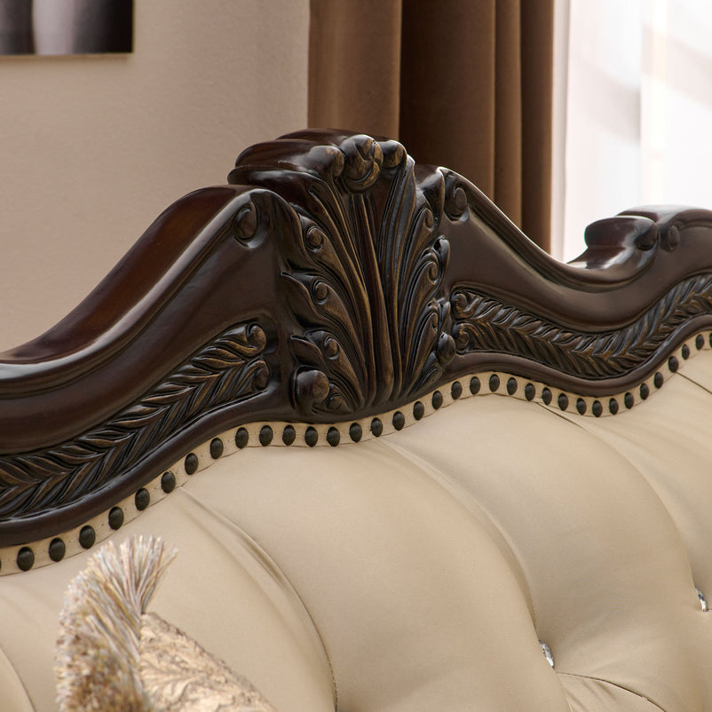 WINDSOR Canapea 2 locuri, 3 perne decorative incluse, stofă