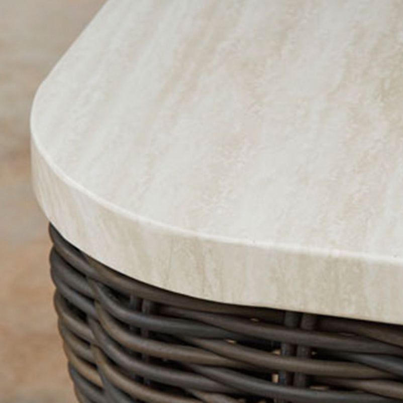 KIMORA Set mobilier terasă/grădină, colțar 4 piese, fotoliu și 2 măsuțe