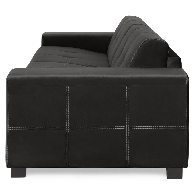 ORLEANS Canapea extensibilă, 3 locuri, stofă