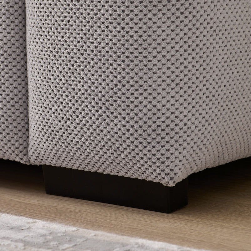 WIDE Canapea extensibilă, 4 locuri, stofă