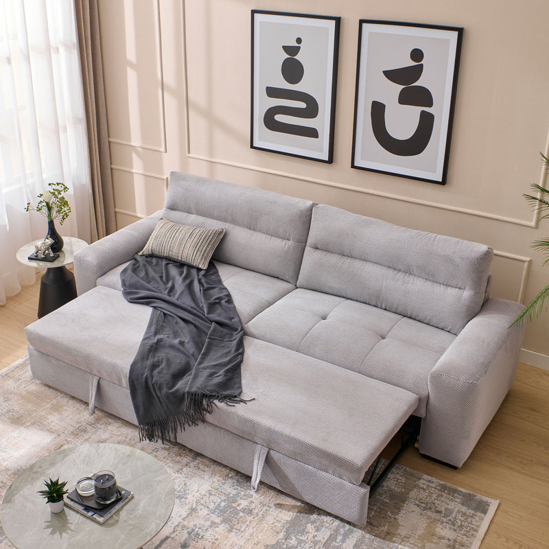 WIDE Canapea extensibilă, 4 locuri, stofă