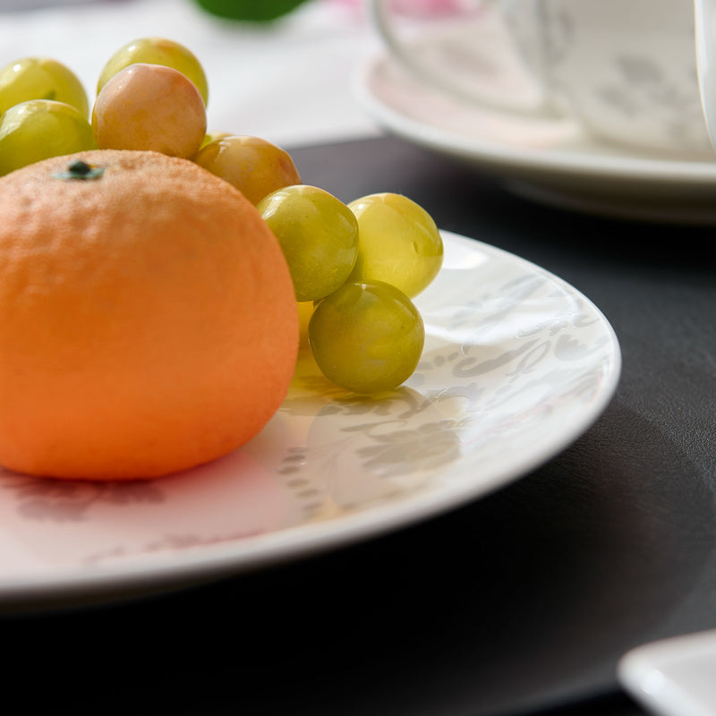 TIFFANY Set 4 farfurii desert, porțelan, D.20cm