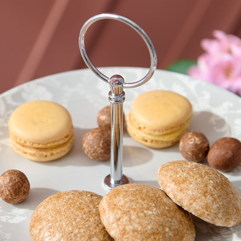 TIFFANY Platou supraetajat, porțelan, D.20/26cm