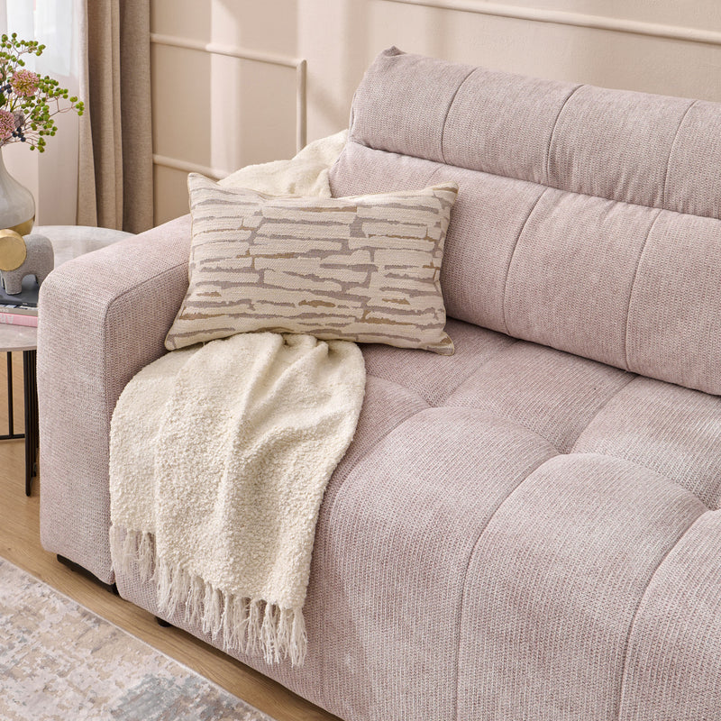 ALLYSON Canapea extensibilă, 3 locuri, stofă