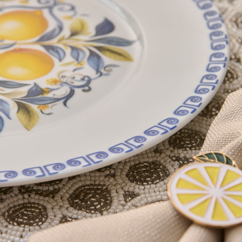 LEMONS Set veselă, porțelan, 26 piese