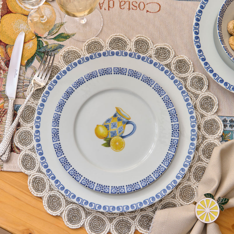 LEMONS Set veselă, porțelan, 26 piese