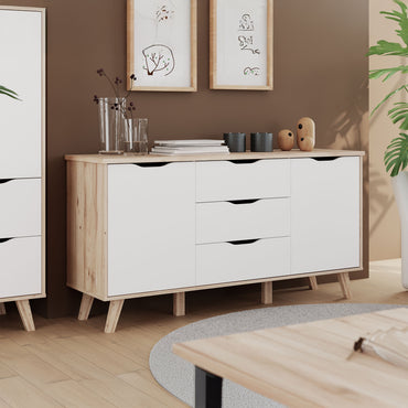 RIGA Bufet 2 uși, 3 sertare