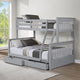HALEY Set 2 paturi suprapuse copii, 97/137x190cm, somiere incluse