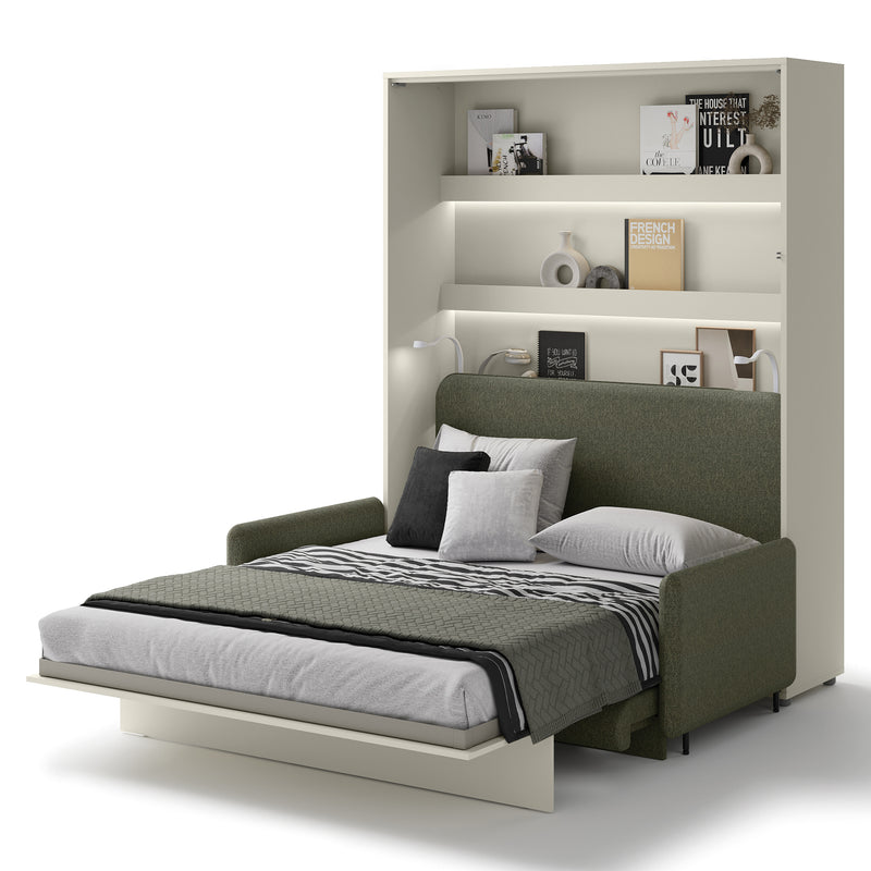 SMART Ansamblu pat cu mecanism vertical 160x200cm, canapea, panou tapițat