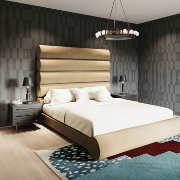 TRENTON Pat tapițat, somieră inclusă