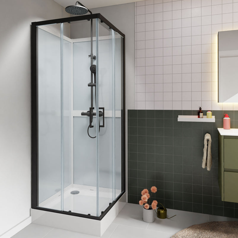 ESSENZA Sistem duș, 90x200cm, sticlă securizată