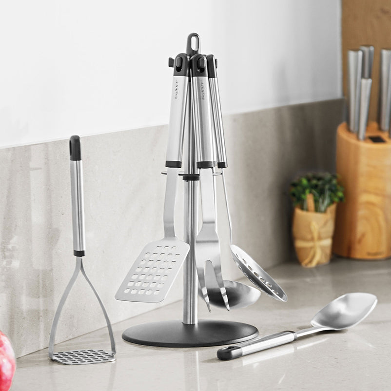 ESSENTIALS Set 6 ustensile bucătărie, inox