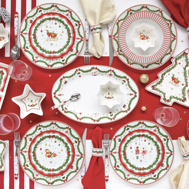 MAGIE DE NOEL Farfurie supă, porțelan, D.21.5cm