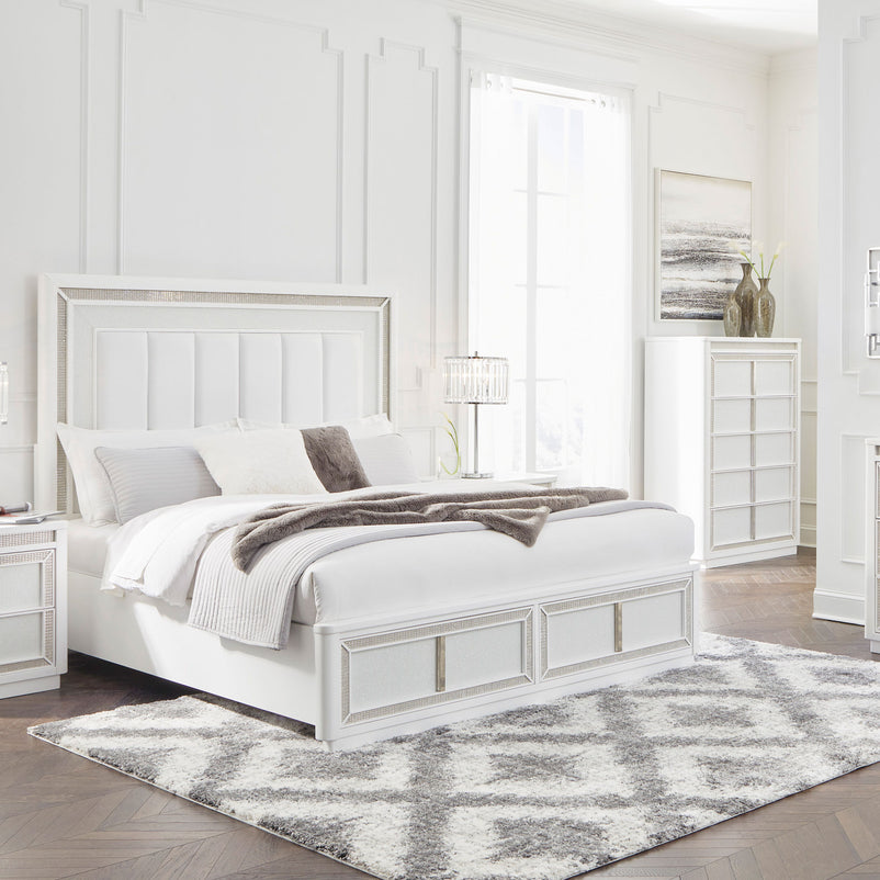 HOLLYWOOD Pat, sertare, somieră și LED incluse