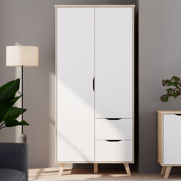 RIGA Dulap 2 uși, 2 sertare