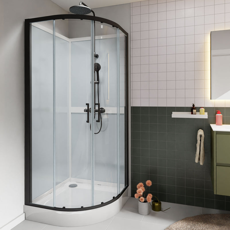 ESSENZA Sistem duș, 90x200cm, sticlă securizată