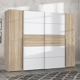 TOBEY Dulap 2 uși glisante, 2 uși batante