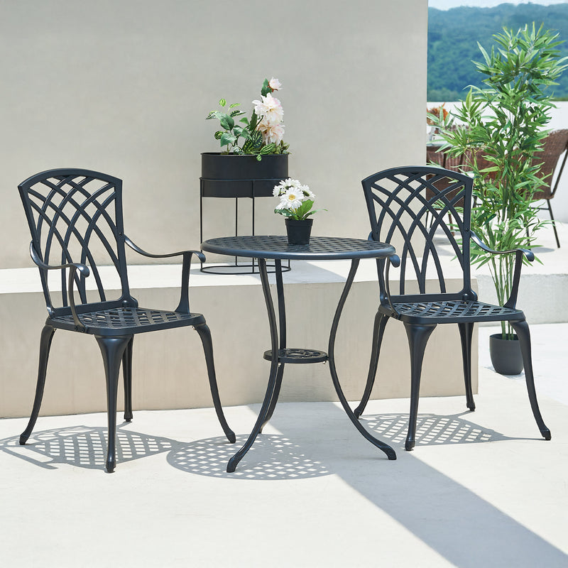 CICERO Set mobilier terasă/grădină, 2 scaune și masă