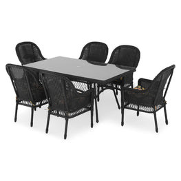 SUSAN Set mobilier grădină/terasă, 6 scaune, masă