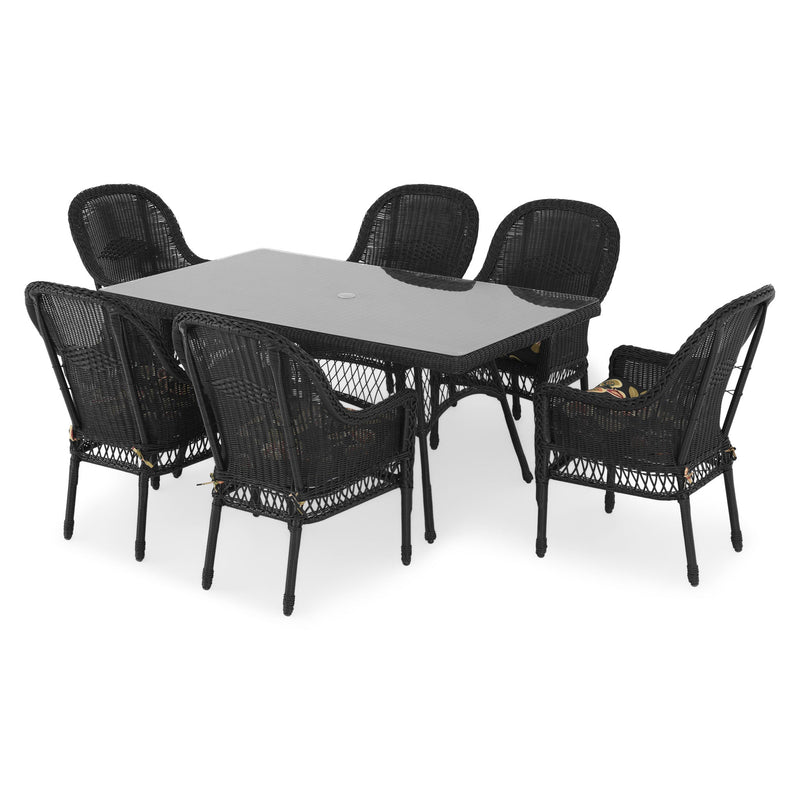 SUSAN Set mobilier grădină/terasă, 6 scaune, masă