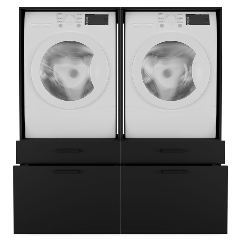 WASH&STORE Set mobilier baie, 2 dulapuri baie depozitat mașina spălat/uscător