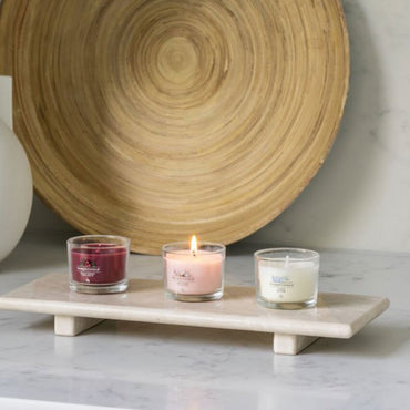 SPARKLING CINNAMON Set 3 lumânări mini în sticlă