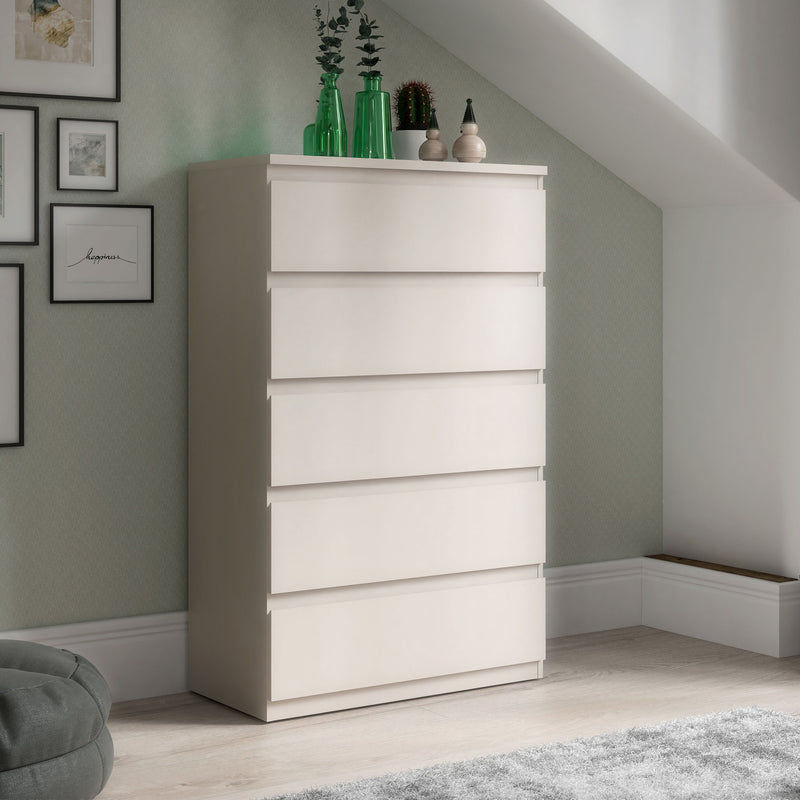 KASPAR Comodă 5 sertare