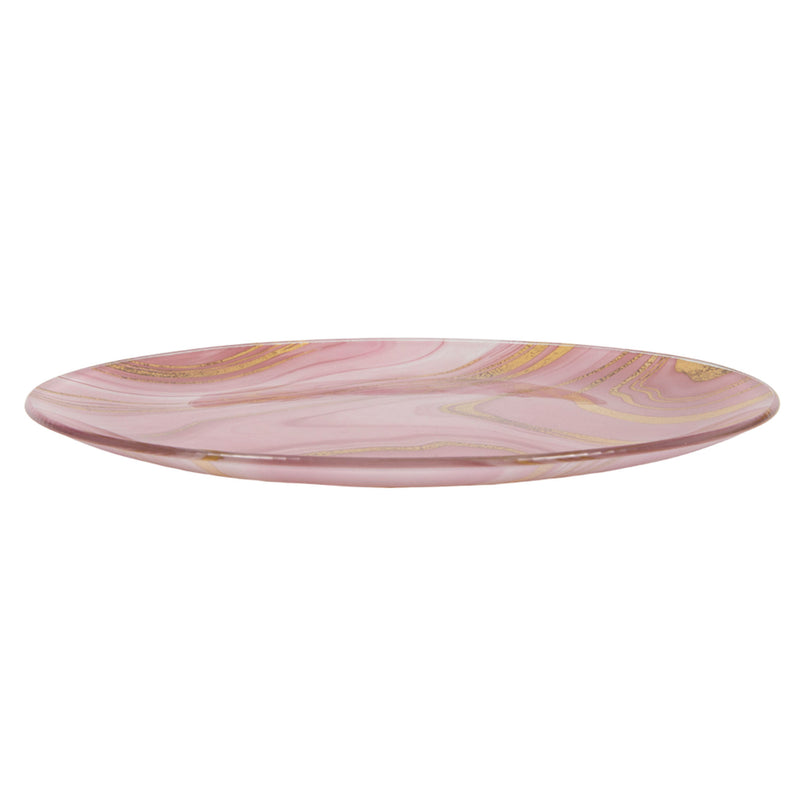 MARBLE Farfurie fel principal, sticlă, D.25cm