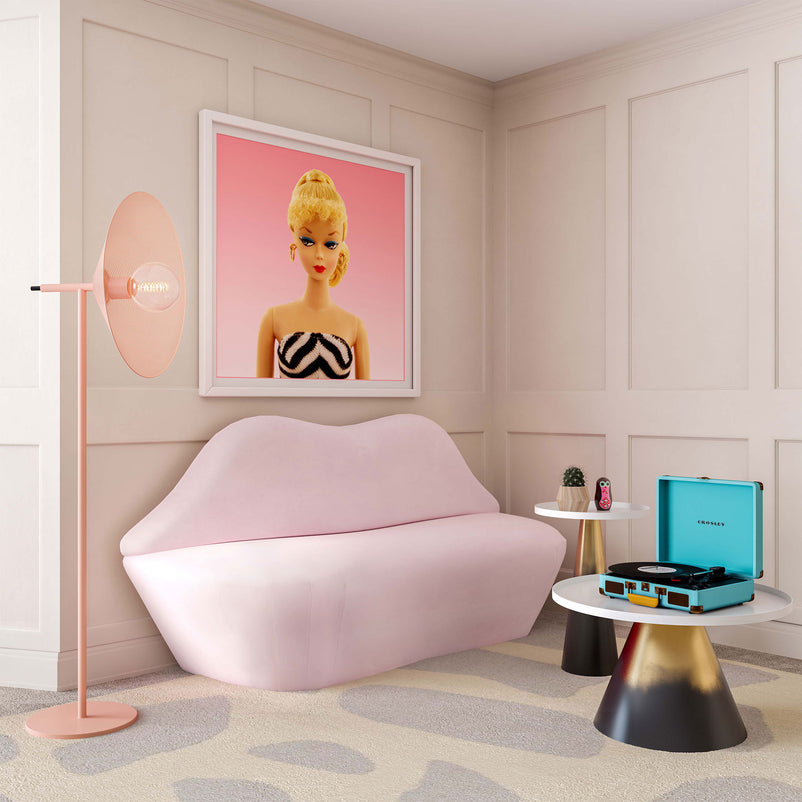 PINK LIPS Canapea stofă