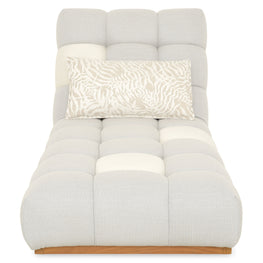 PEDRO Șezlong exterior, pernă decorativă inclusă