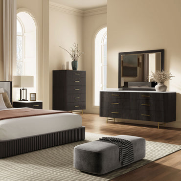 APOLLO Comodă, 6 sertare