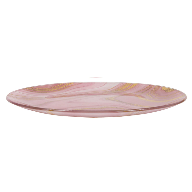 MARBLE Farfurie aperitiv, sticlă, D.15cm