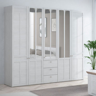 LYNELLE Dulap 5 uși, 3 sertare