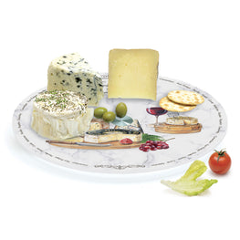 LES FROMAGES Platou servire rotativ, sticlă, D.32cm