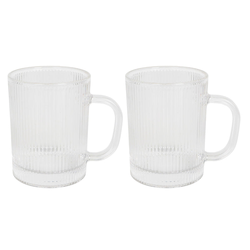 TERRA Set 2 căni, sticlă, 350ml