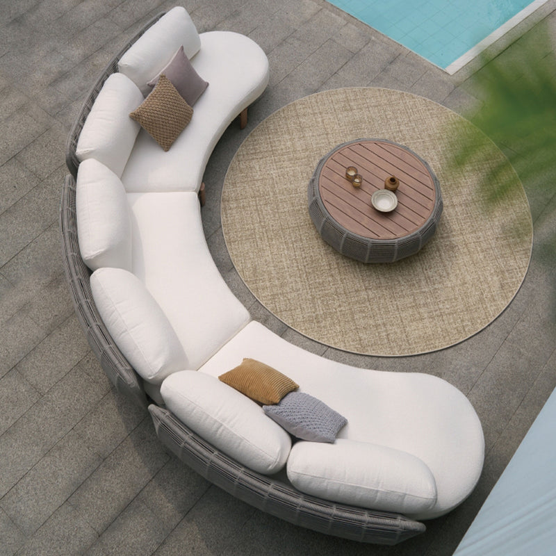 CIRCLE Set mobilier terasă/grăină, 2 canapele cu 1 braț, 1 canapea fără brațe, măsuță