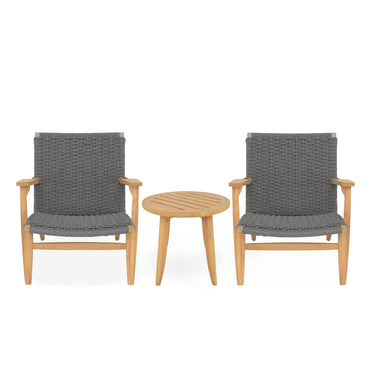 SIESTA Set mobilier terasă/grădină, 2 fotolii și măsuță