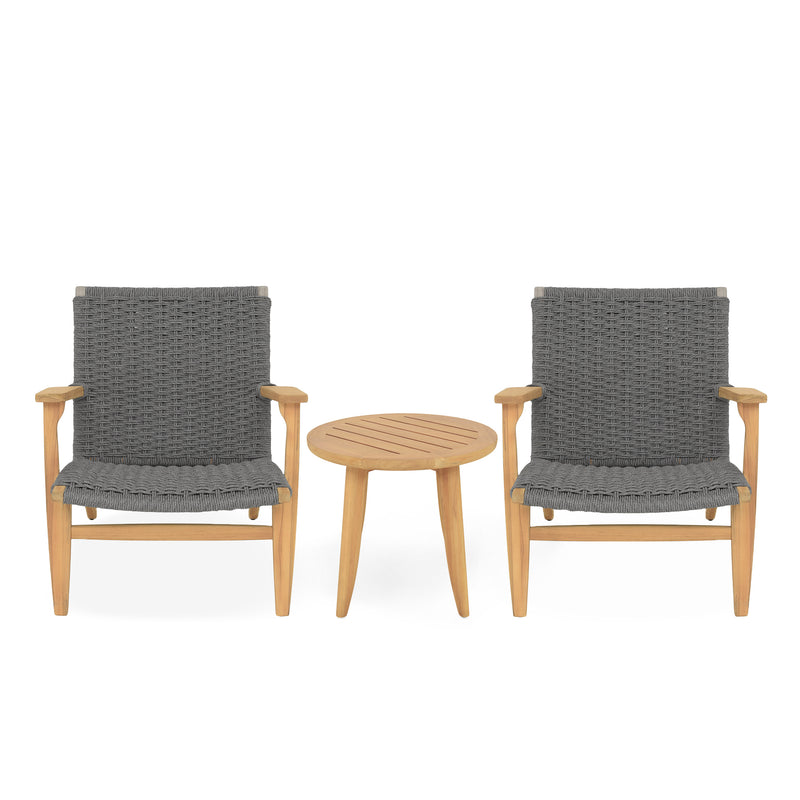 SIESTA Set mobilier terasă/grădină, 2 fotolii și măsuță