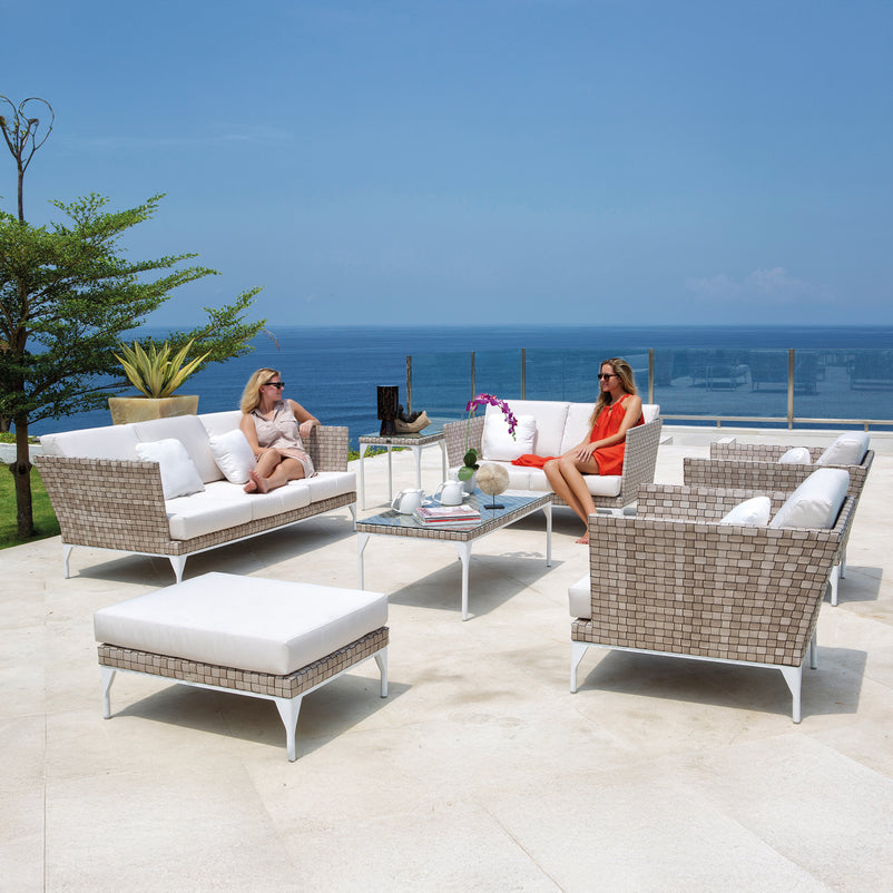 BRAFTA Set mobilier terasă/grădină, 2 fotolii, canapea și măsuță