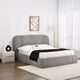 GILDA Pat tapițat, 160x200cm, somieră rabatabilă și ladă depozitare incluse