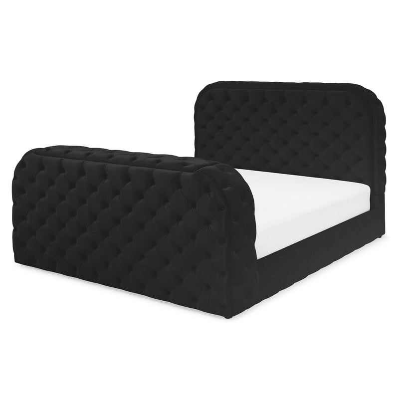 CLERMONT Pat tapițat, șemineu, spațiu TV, LED, somieră incluse