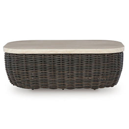 KIMORA Set mobilier terasă/grădină, colțar 4 piese și 2 măsuțe
