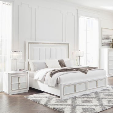 HOLLYWOOD Noptieră 2 sertare, LED inclus