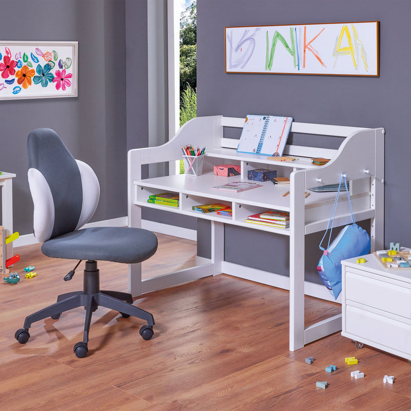 WOODY Birou copii, înălțime reglabilă