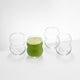 MATCHA LATTE Set 4 pahare matcha, sticlă, 515ml