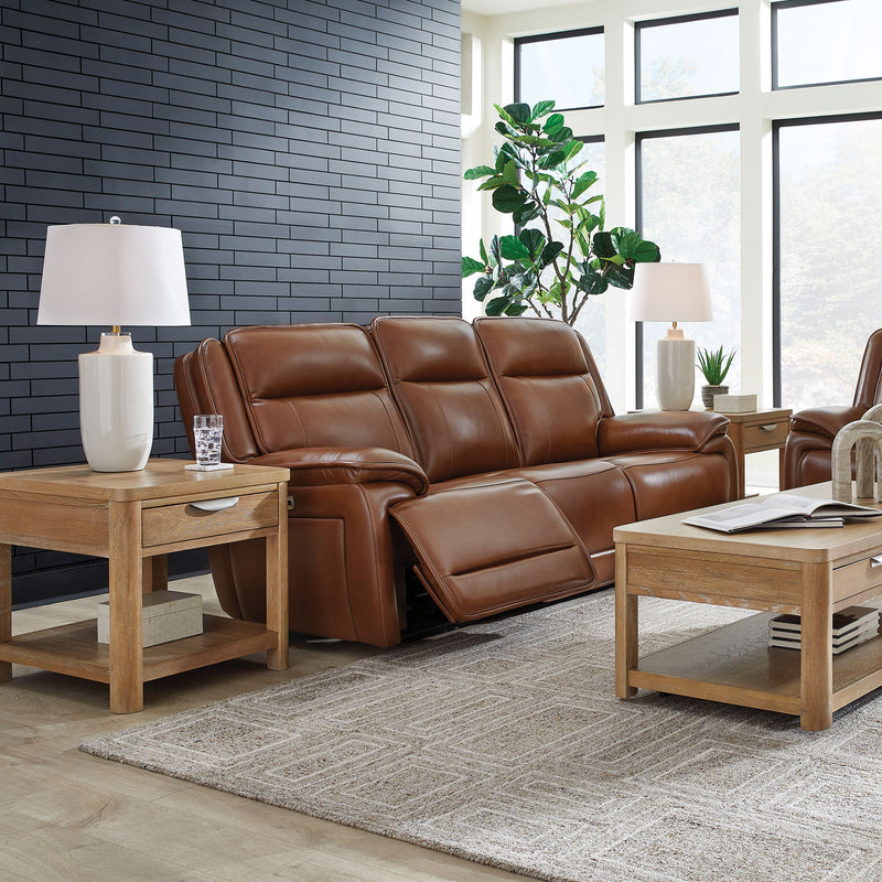 CRAWFORD Canapea 3 locuri, 2 reclinere electrice, piele