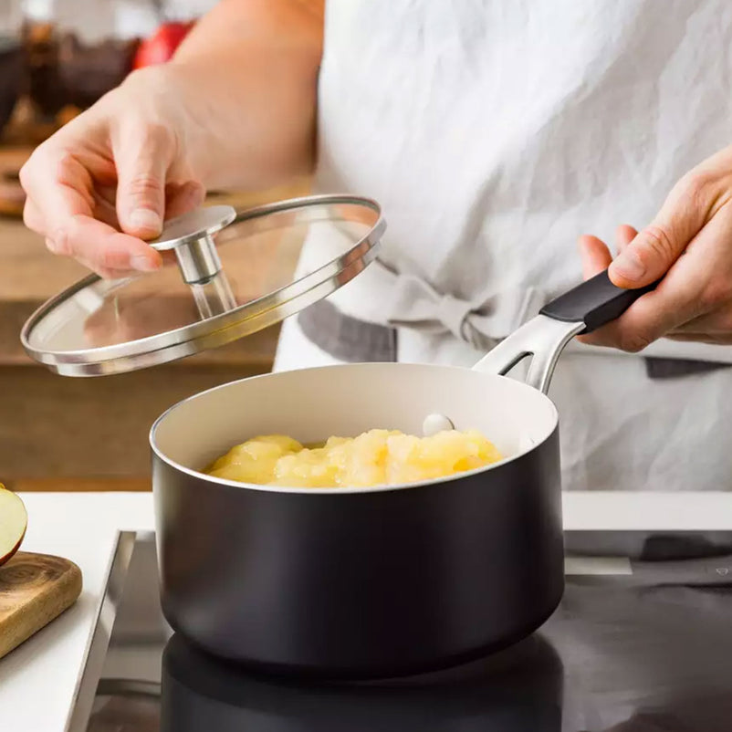 KITCHEN AID Cratiță cu mâner și capac, aluminiu, D.16cm