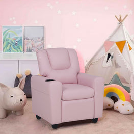 LOVELY ONE Fotoliu copii, imitație piele
